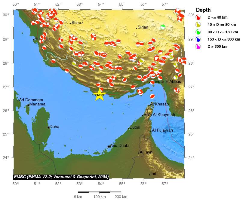 Regional moment Tensor