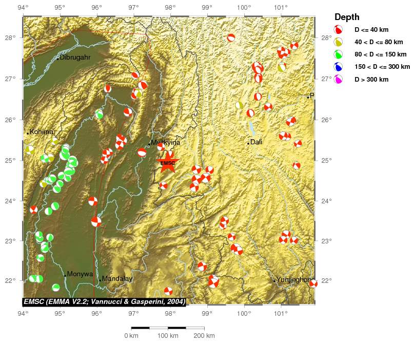 Regional moment Tensor