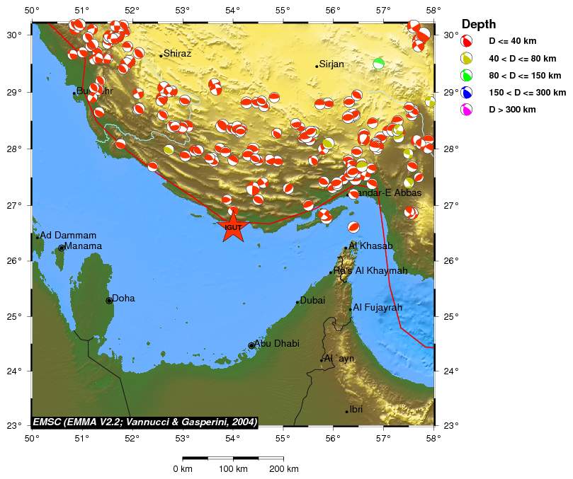 Regional moment Tensor