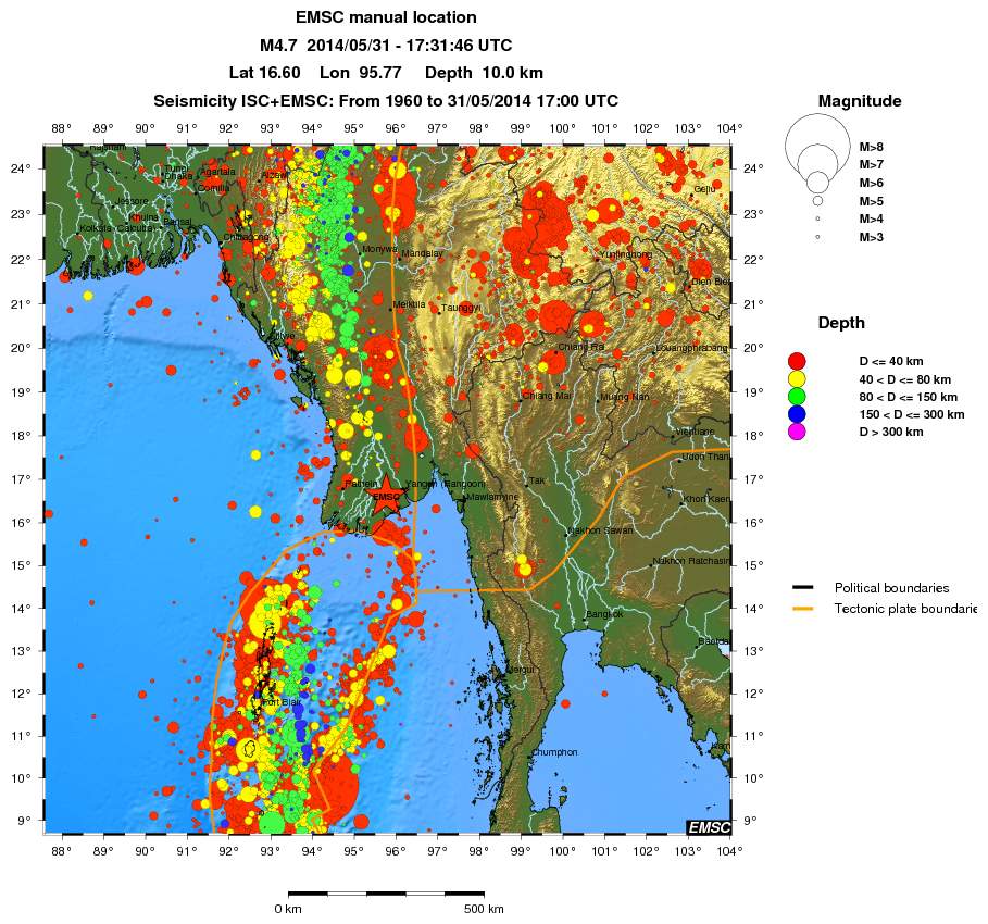 wide historical seismicity