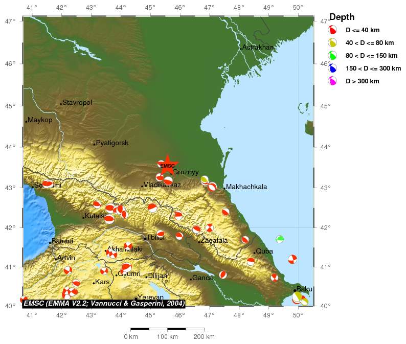 Regional moment Tensor
