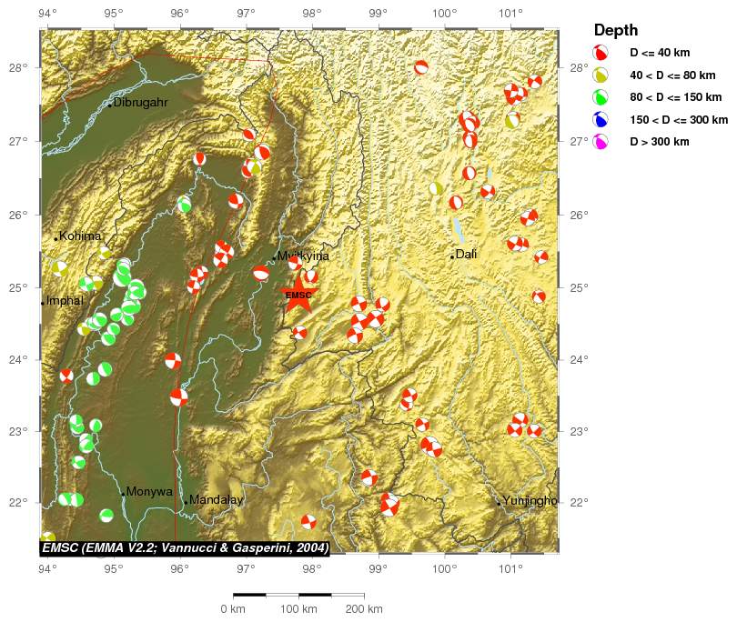Regional moment Tensor