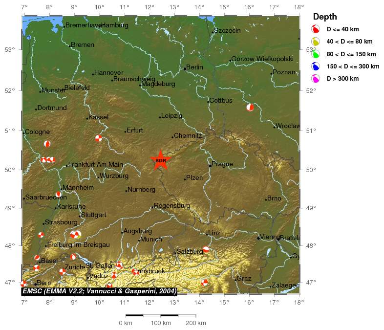 Regional moment Tensor