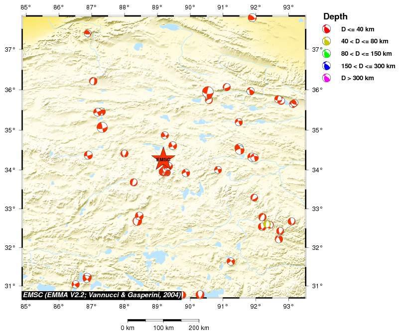 Regional moment Tensor