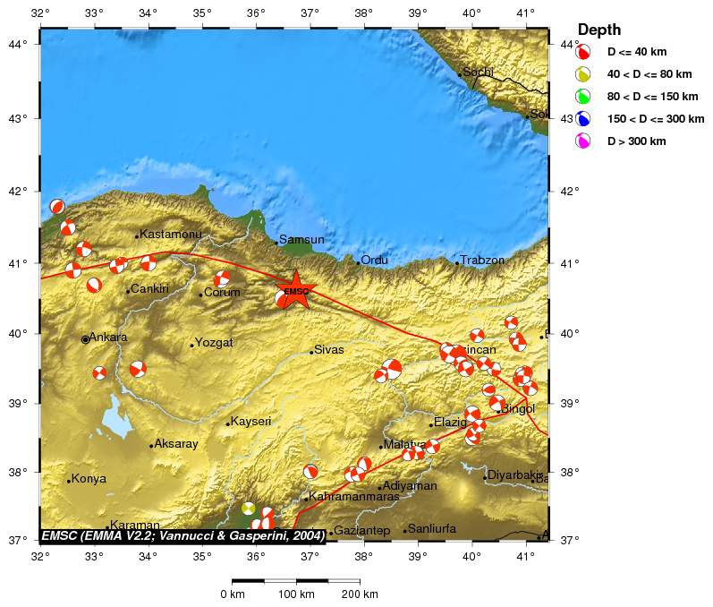 Regional moment Tensor
