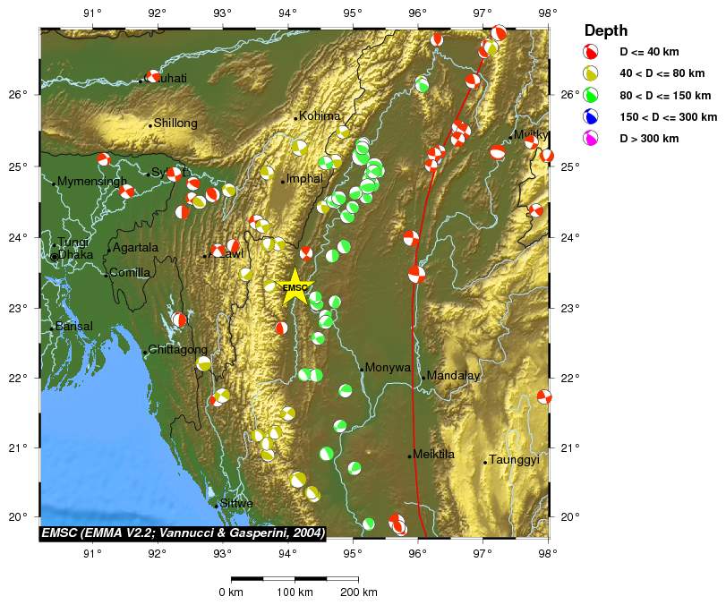 Regional moment Tensor