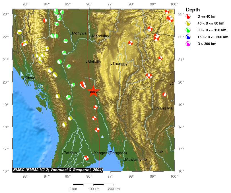 Regional moment Tensor