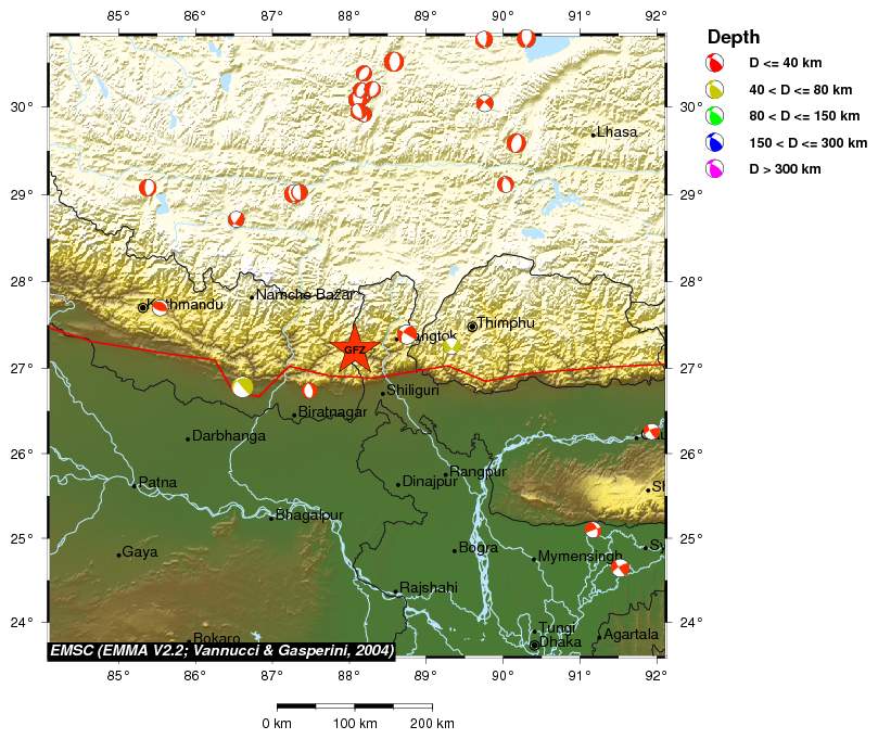 Regional moment Tensor