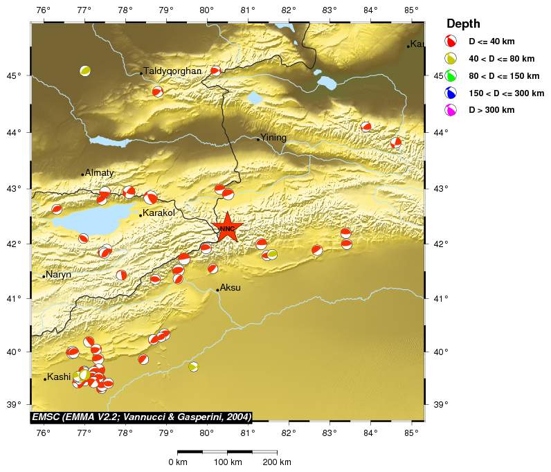 Regional moment Tensor
