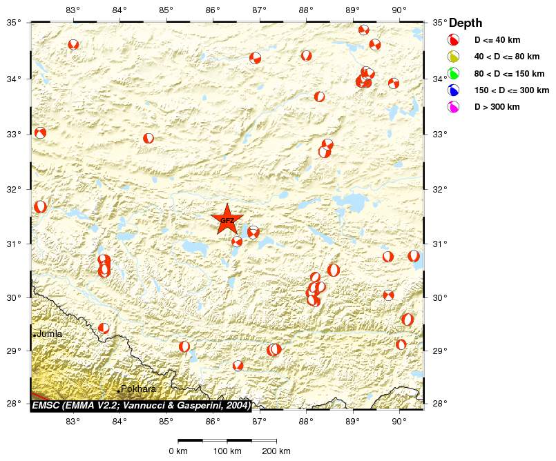 Regional moment Tensor