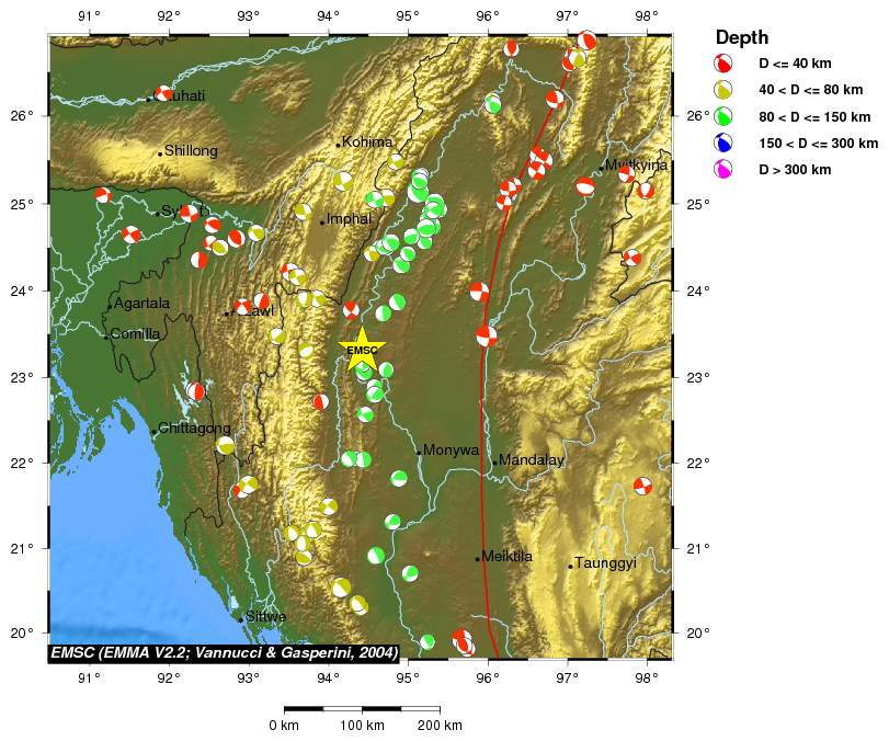 Regional moment Tensor