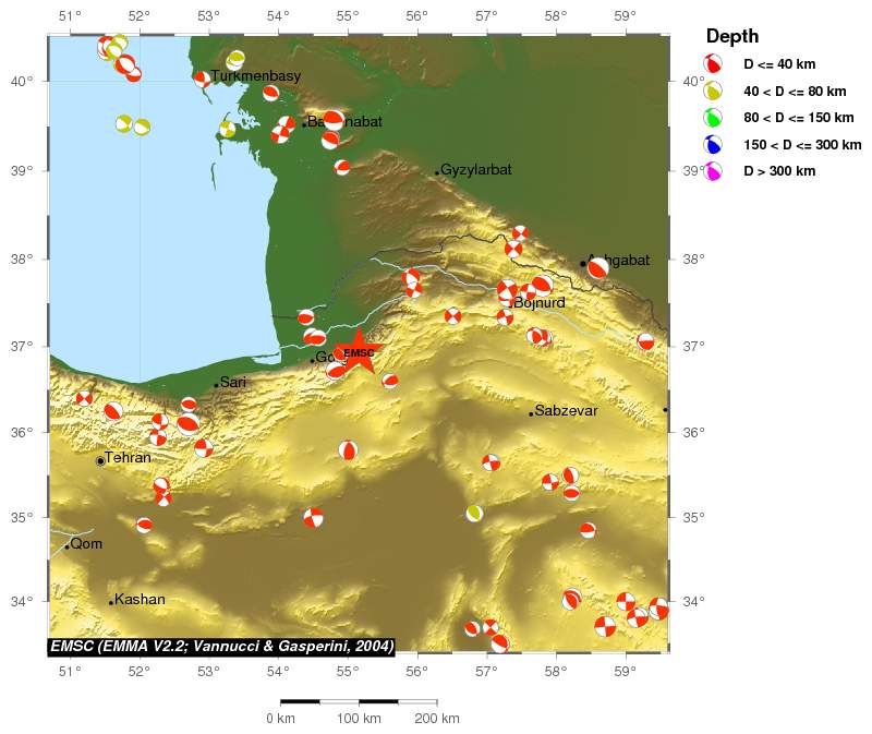 Regional moment Tensor