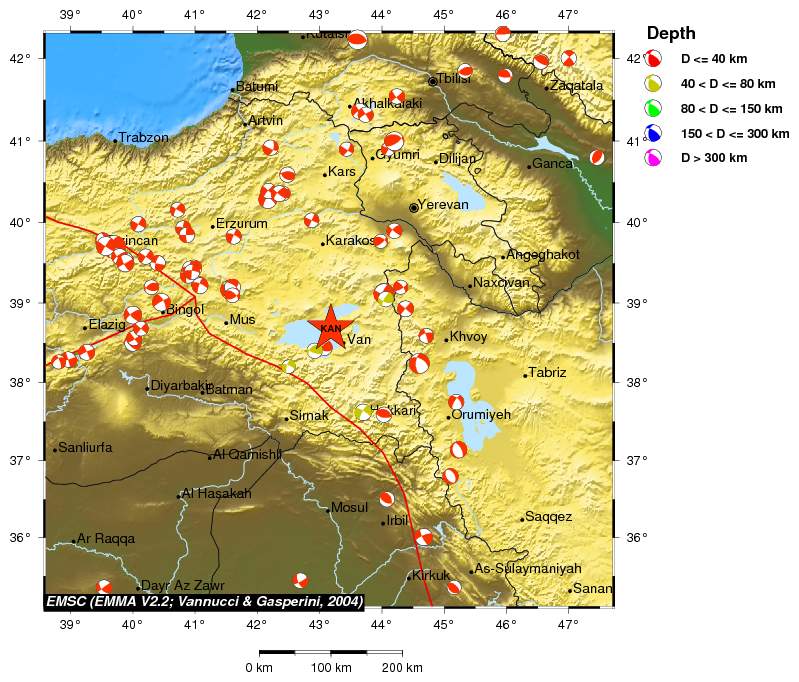 Regional moment Tensor