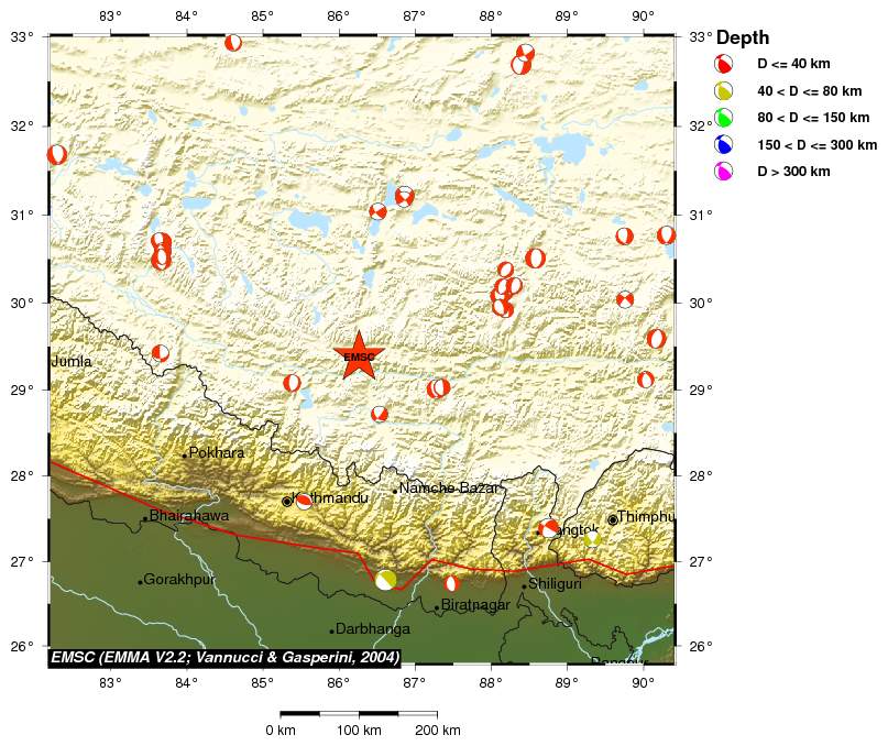 Regional moment Tensor