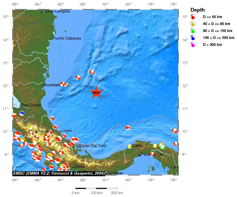 Regional moment Tensor