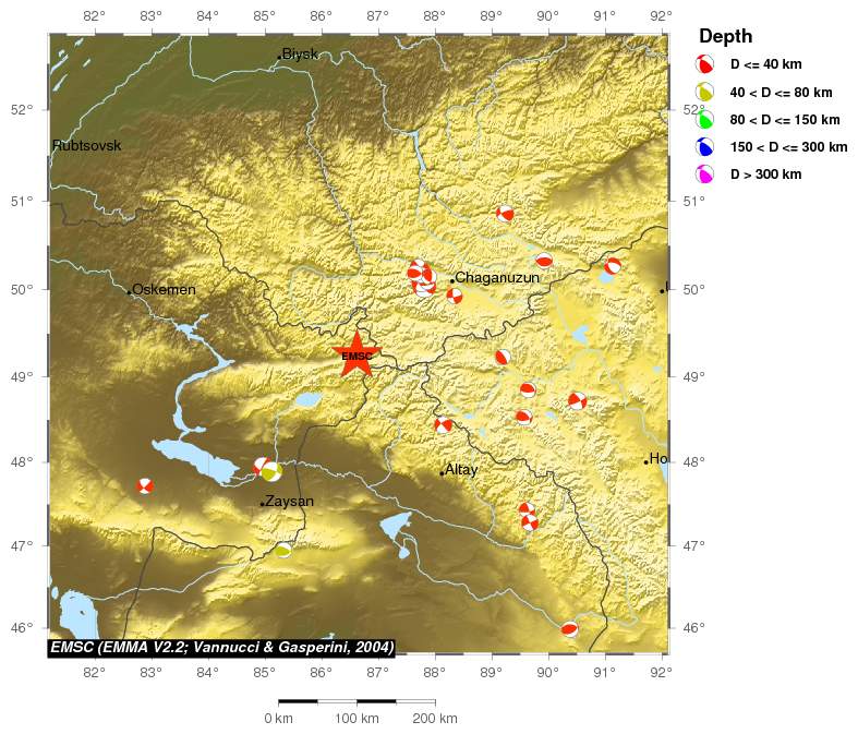 Regional moment Tensor