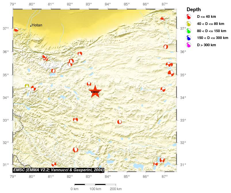 Regional moment Tensor