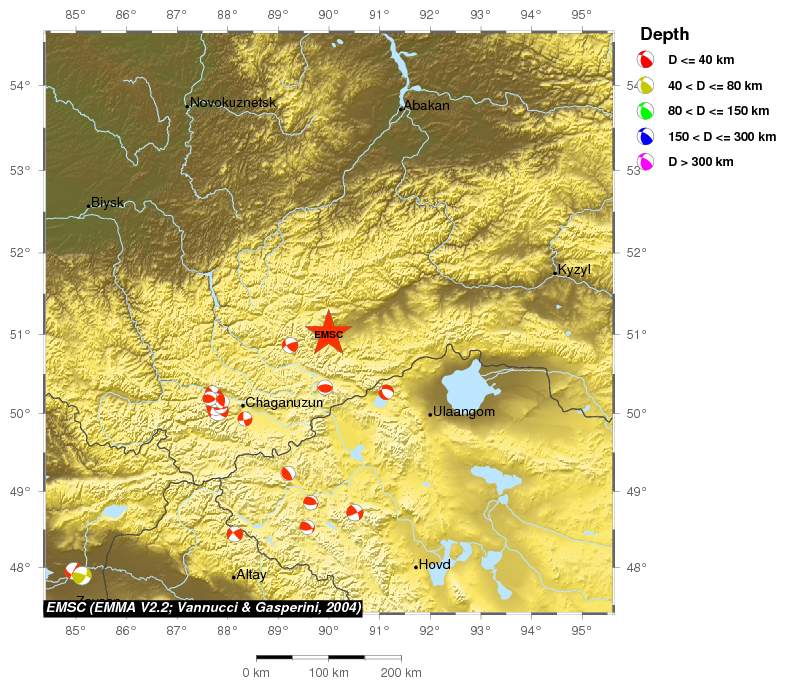 Regional moment Tensor