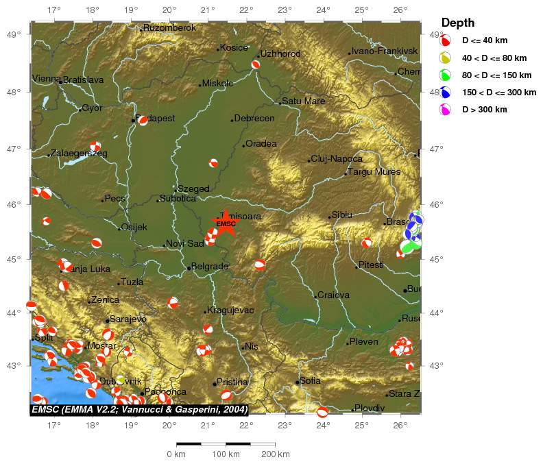 Regional moment Tensor