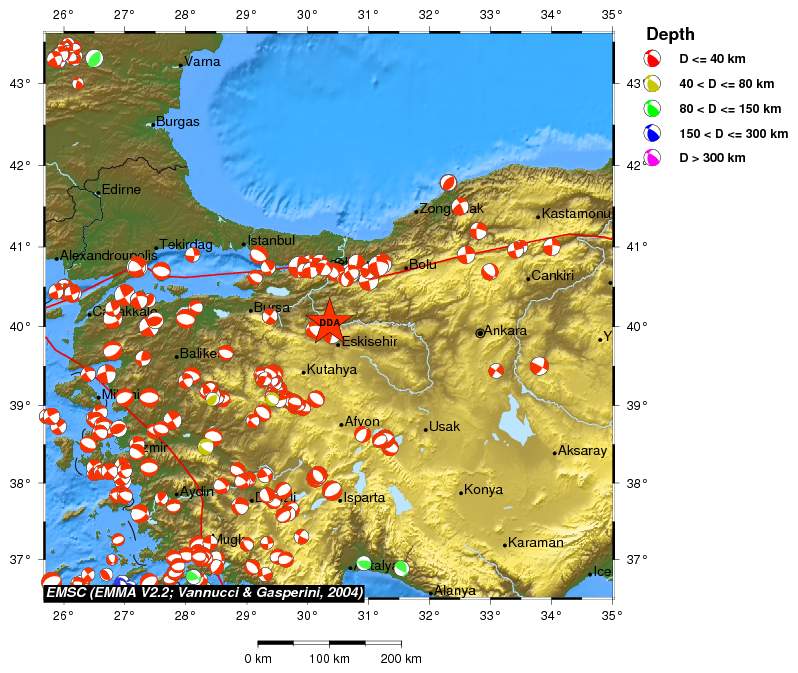 Regional moment Tensor