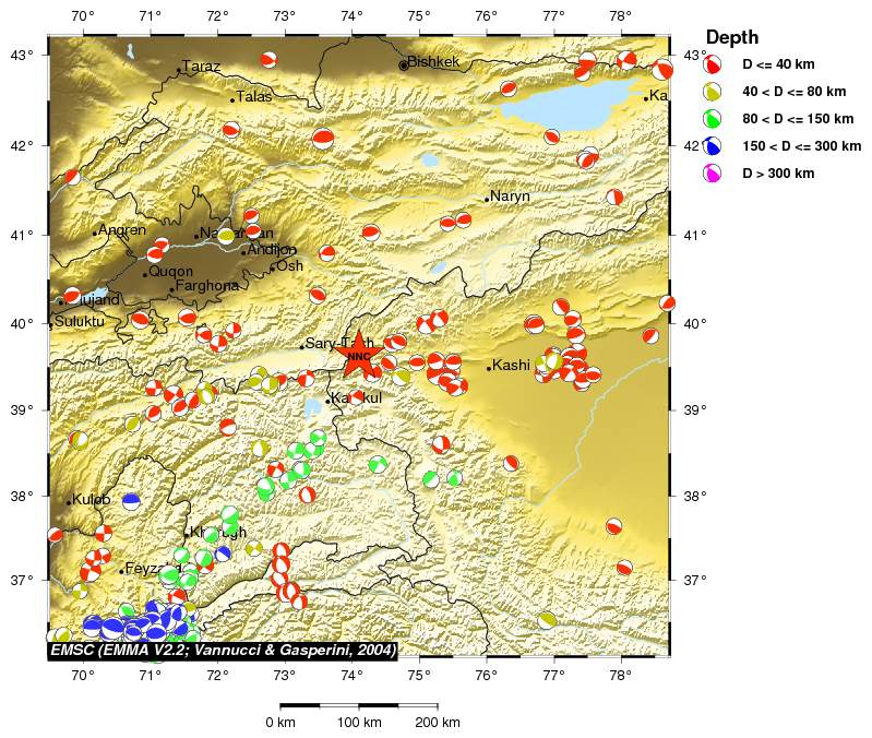 Regional moment Tensor