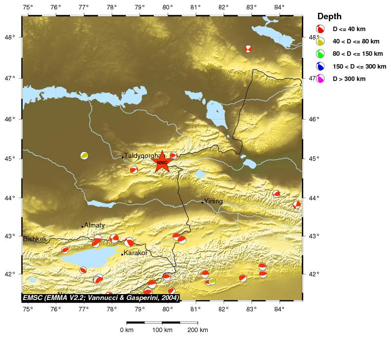 Regional moment Tensor