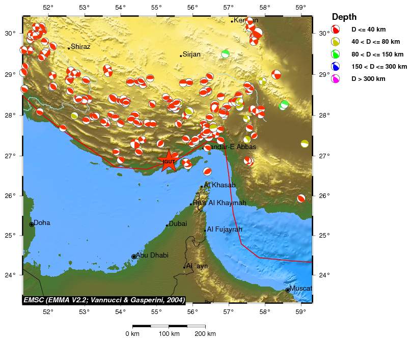 Regional moment Tensor