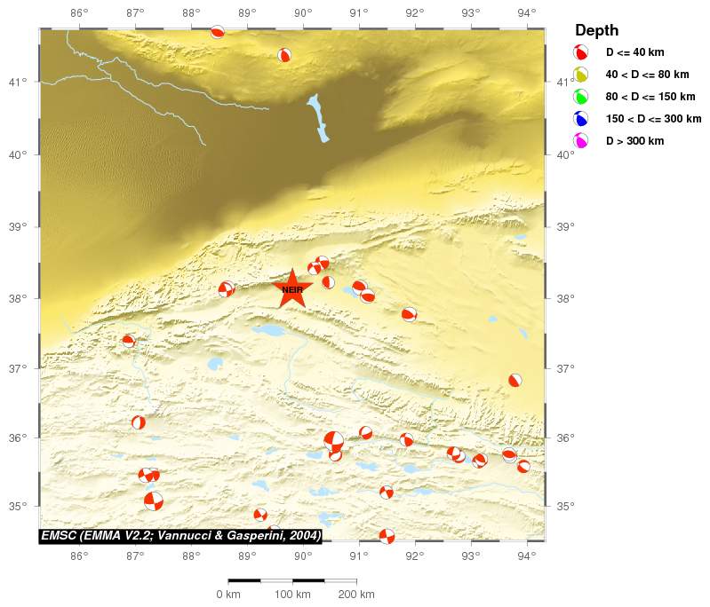 Regional moment Tensor