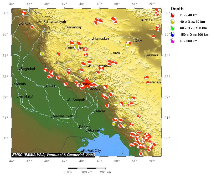 Regional moment Tensor