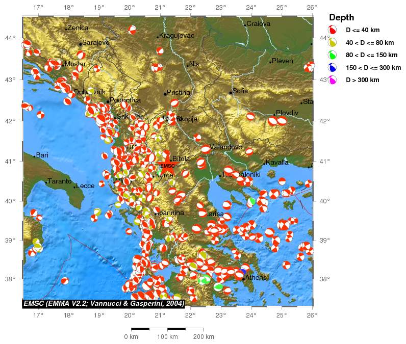 Regional moment Tensor