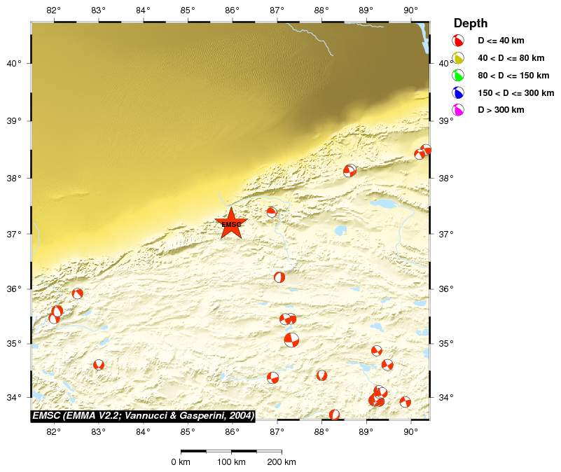 Regional moment Tensor
