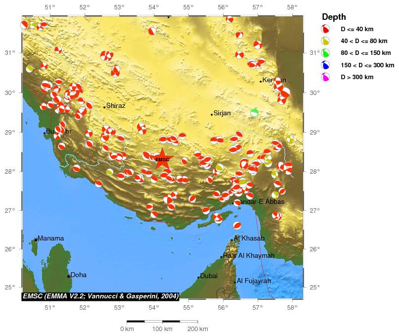 Regional moment Tensor