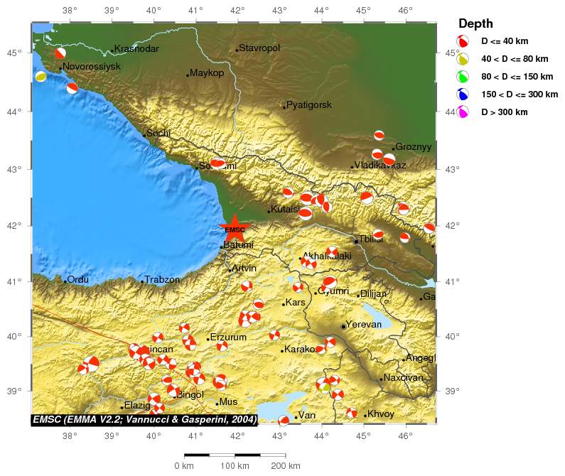 Regional moment Tensor