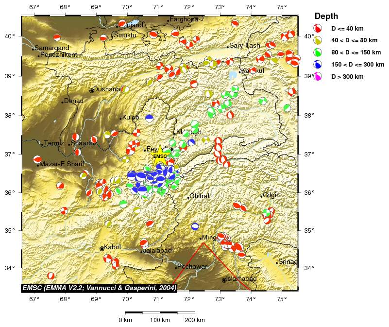 Regional moment Tensor