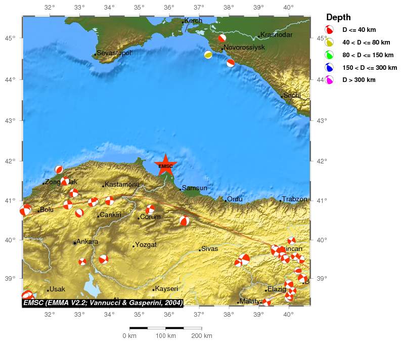 Regional moment Tensor