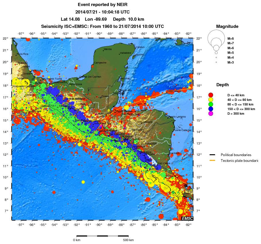 wide historical seismicity