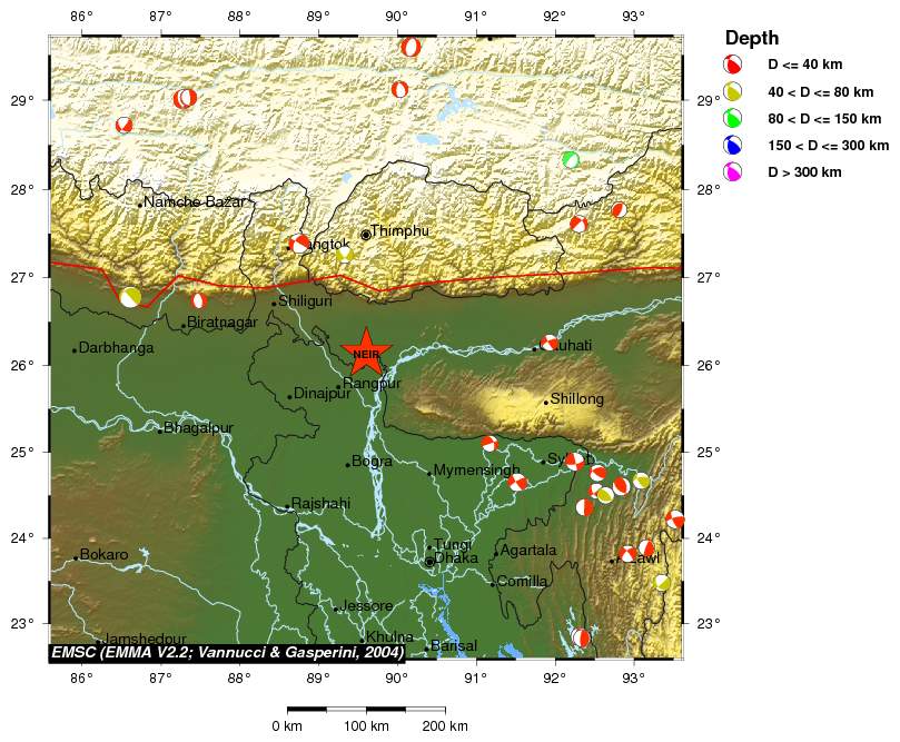 Regional moment Tensor
