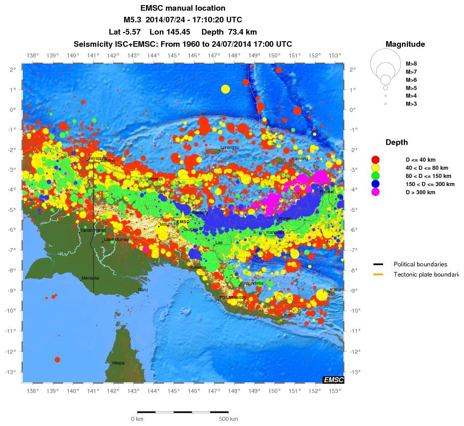 wide historical seismicity