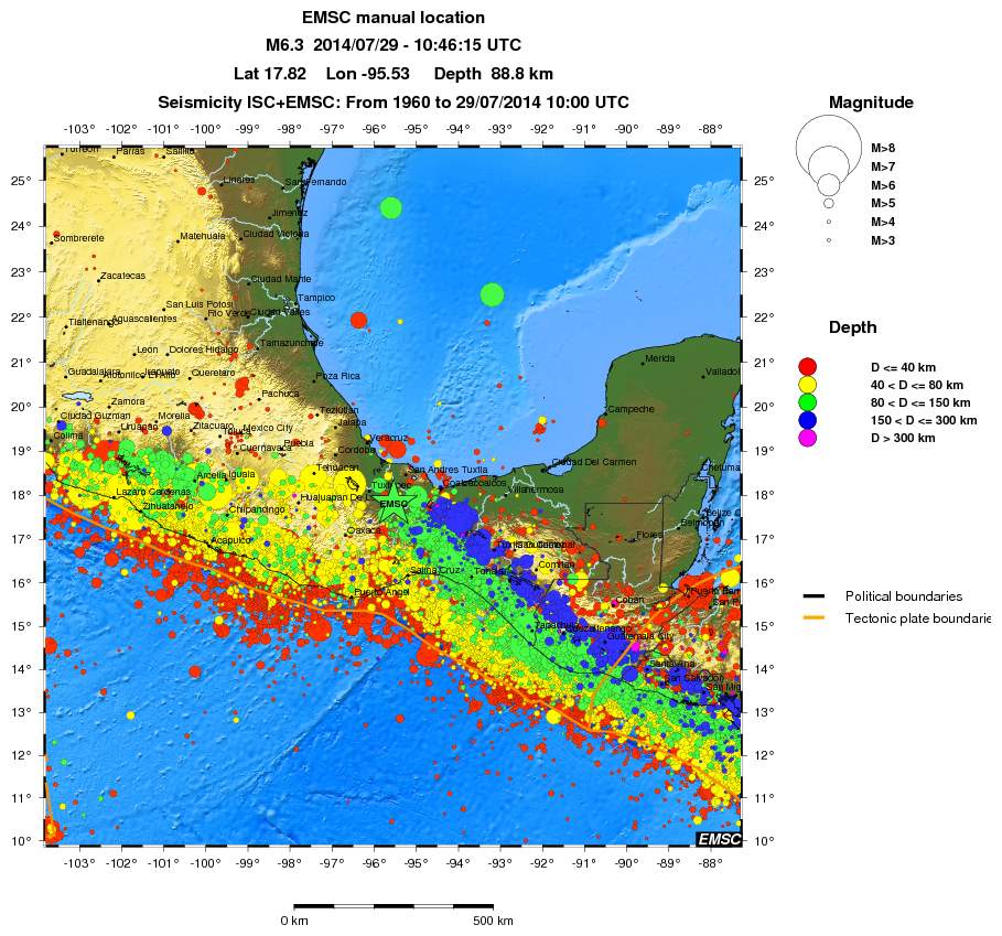 wide historical seismicity