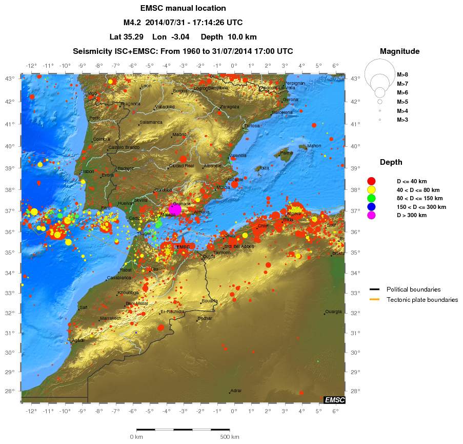 wide historical seismicity