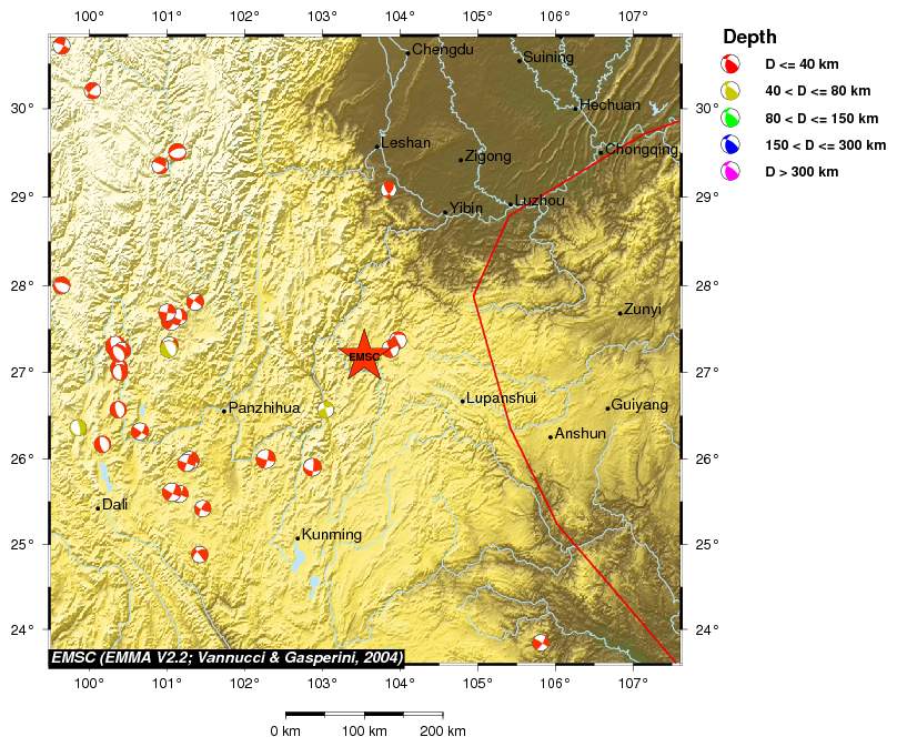 Regional moment Tensor