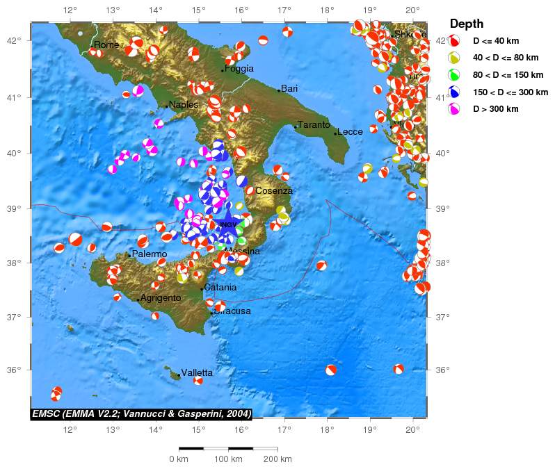 Regional moment Tensor