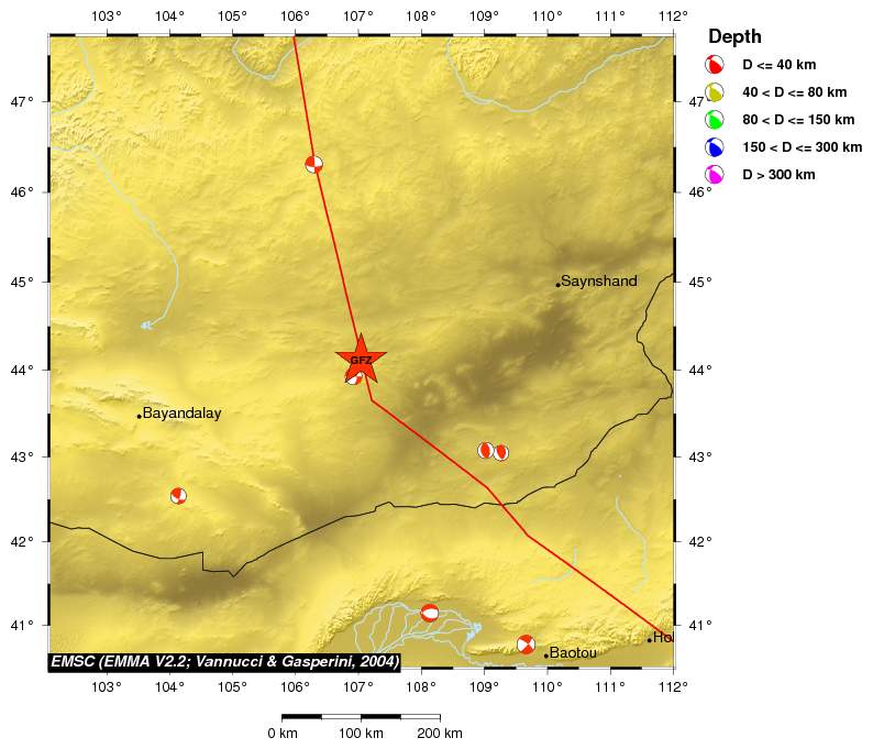 Regional moment Tensor