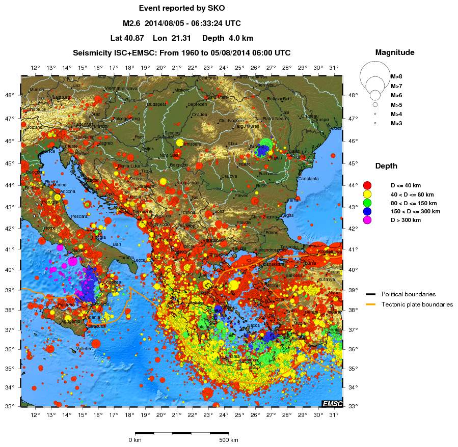 wide historical seismicity