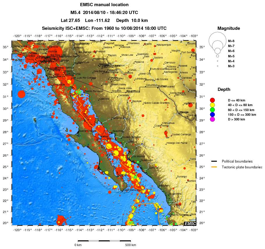 wide historical seismicity