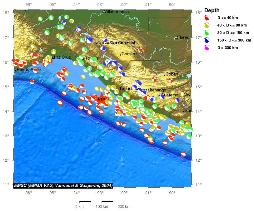 Regional moment Tensor