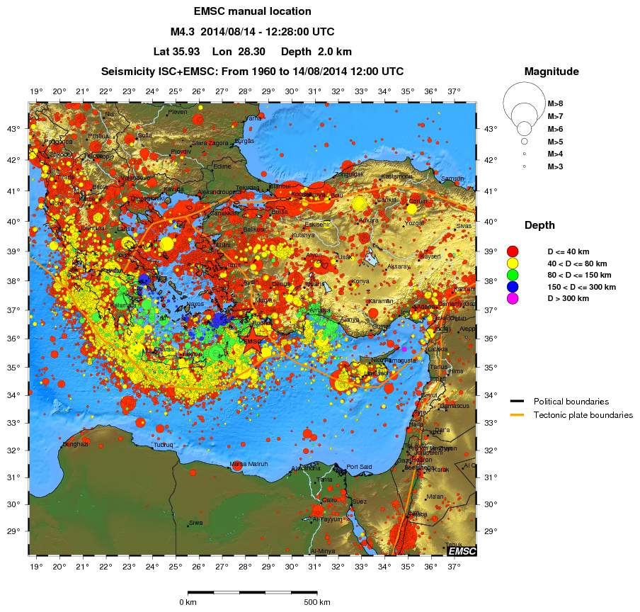 wide historical seismicity