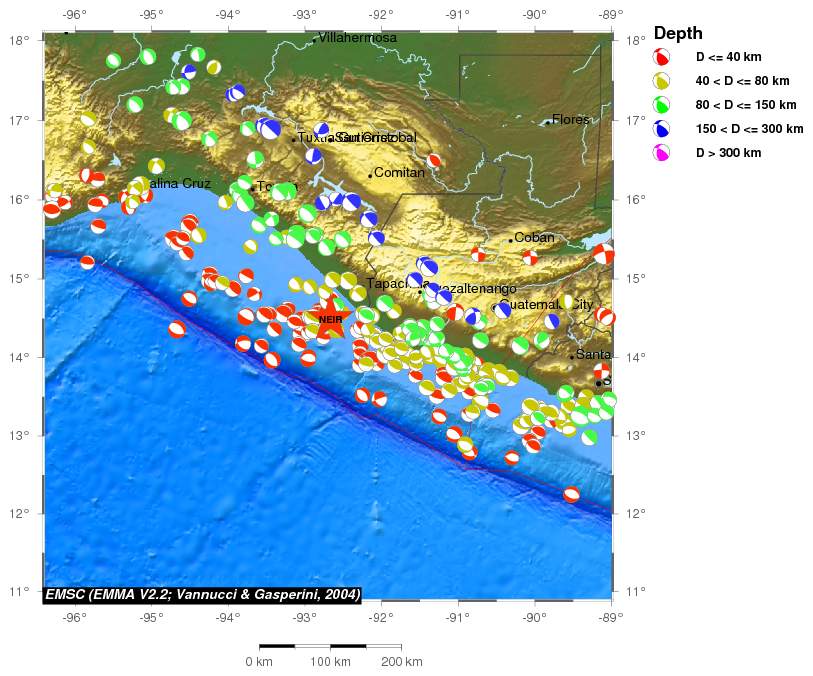 Regional moment Tensor