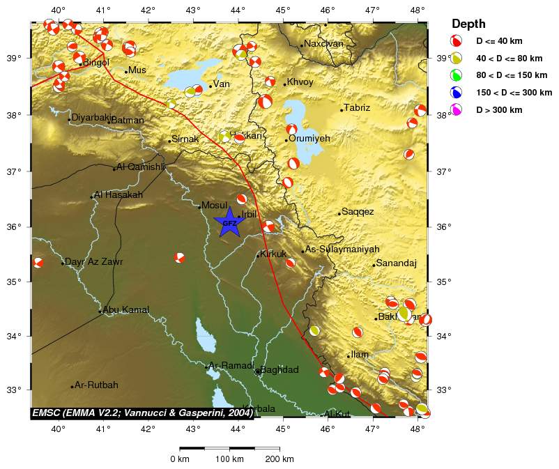 Regional moment Tensor