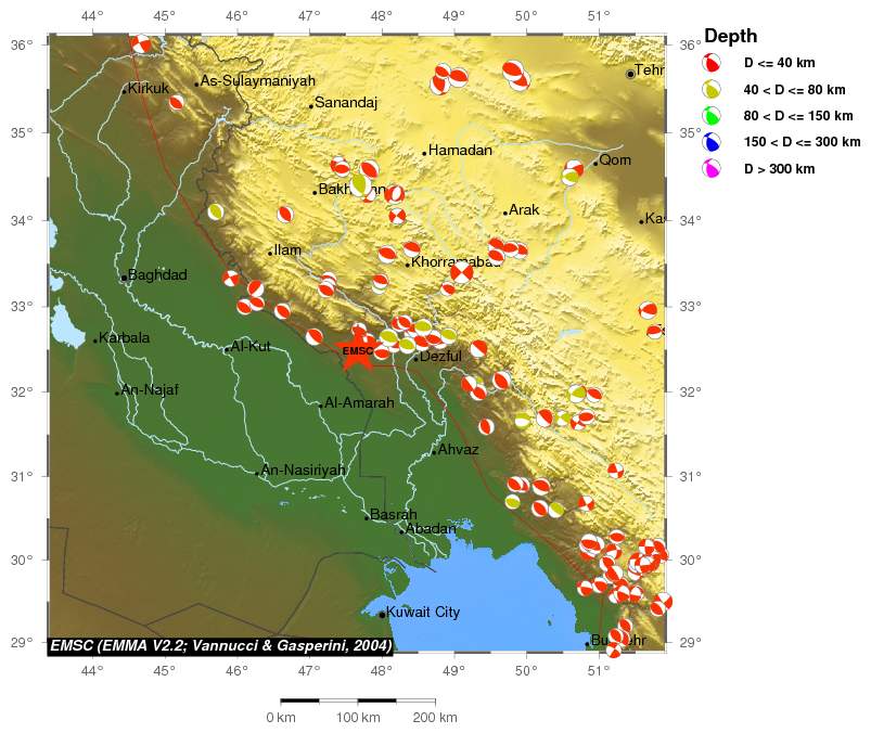 Regional moment Tensor